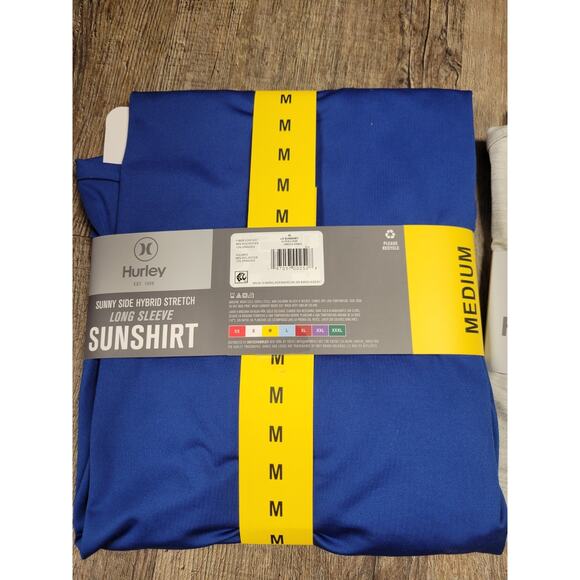 Hurley Sunny Side Hybrid Stretch Tagless UV T-Shirt Sunshirt Regular Fit M Lot 2 - Picture 2 of 5